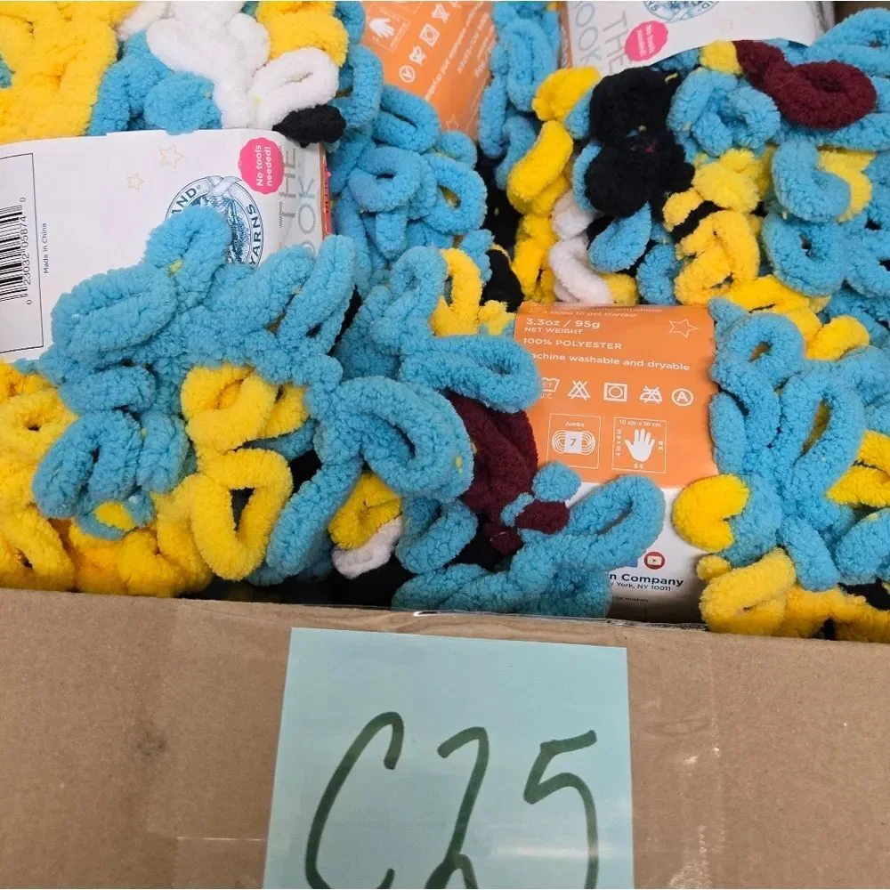 LION BRAND YARNS OFF THE HOOK EMOJI 4 SKEINS 3.5 OZ